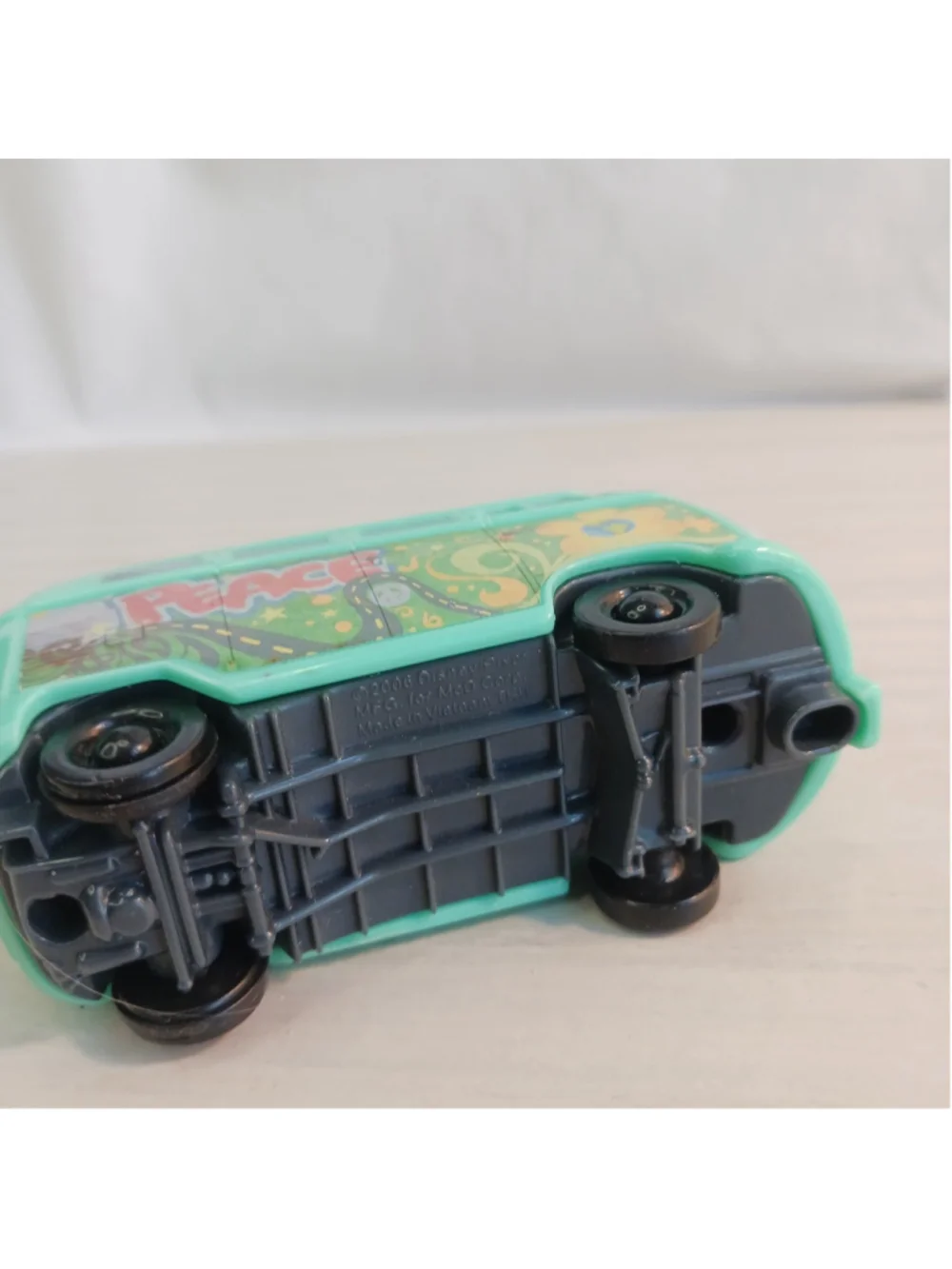 Disney Pixar Cars Fillmore VW Van Hippie Bus McDonalds 2006 Happy Meal Toy